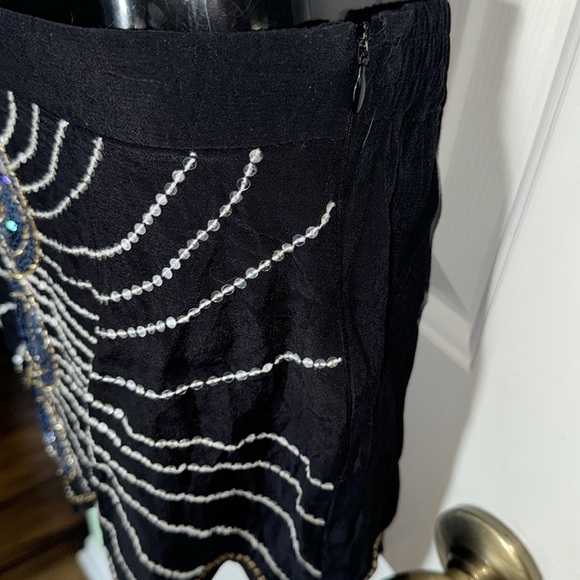 Spell Black Mazzy Sequin Star Mini Skirt Boho Festival Summer Love Hippie Size 8 - Picture 5 of 12